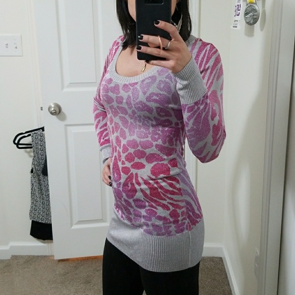 Express Tops - Express Animal Print Tunic